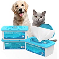PUPMATE Pañitos Perros y Gatos- pañitos Extra húmedos y Gruesos para Limpiar cachorritos- Incluye 100 pañitos Frescos…